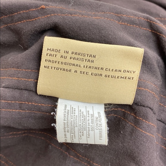 Vintage Columbia Brown Leather Bomber / Flight Jacket, Men’s Medium - Picture 14 of 17